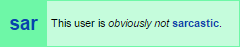 No Sarcasm